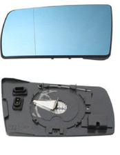SPIEGELGLAS AUßENSPIEGEL LINKS FÜR MERCEDES W202 W210 W140 BLAU ELEKTRISCH