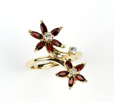 14k Gelbgold Kunstdiamanten