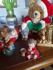 Großes Weihnachtspaket Figuren Nikolaus Schneemann Teddy Bär Top