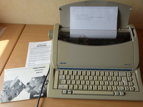 Schreibmaschine olivetti linea - schreibmaschine,