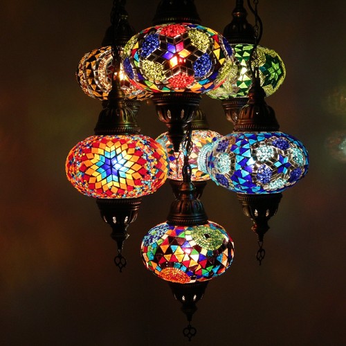 Mosaik hängelampe lampe - mosaik,