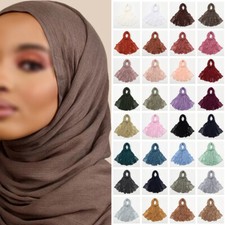Crinkle Rayon Hijab Frauen