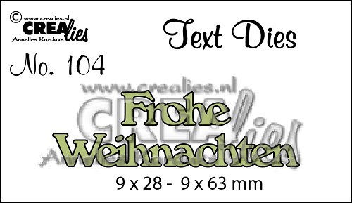 Crealies stanzschablone text - crealies,