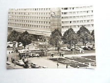 AK Berlin Hotel Unter den Linden Ikarus Bus Auto EMW Wartburg Trabi Wolga 1969