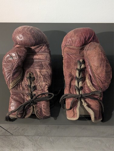 Boxhandschuhe braun leder - boxhandschuhe,