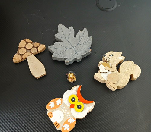 Holz dekofiguren set tiere - holz,