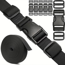 Set aus Riemen Schnallen