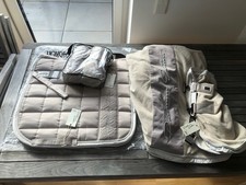 ESKADRON Set Platinum Nude Schabracke DL Abschwitzdecke 155cm XL Glitzer Glitter