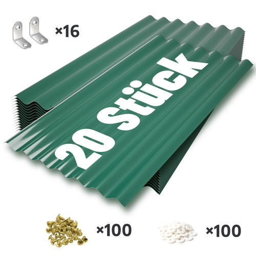 20x wellblech dachplatten - 20x,