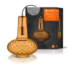 LEDVANCE Vintage 1906 Carved Pendant Pear orange Deckenlampe Glas Hängeleuchte