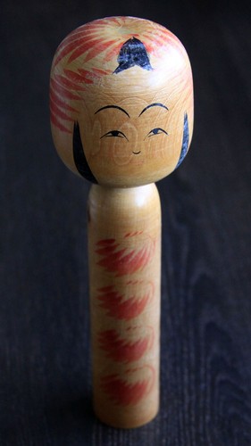 Kokeshi,Holzpuppe,Handmade,alt