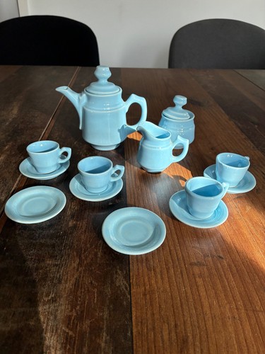 Kaffeeservice miniatur blau - kaffeeservice,