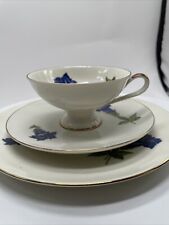 Bavaria  Kaffee Gedeckt Sammeltasse Enzian Goldrand 3 teilig Reg/R3a