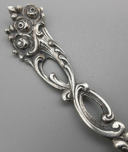 Fleischgabel rose 800er - fleischgabel, silber