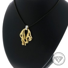 SONDERAKTION WERT 640,- Panther Cat Anhänger 585 bicolor Gold 14k 14 KT XXYY