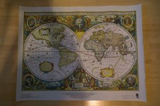 Historische Weltkarte auf