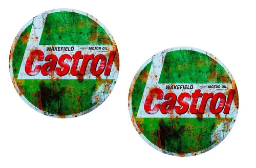 Vintage castrol aufkleber - 2x,
