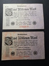 2 x Zwei Millionen Mark Ro 103