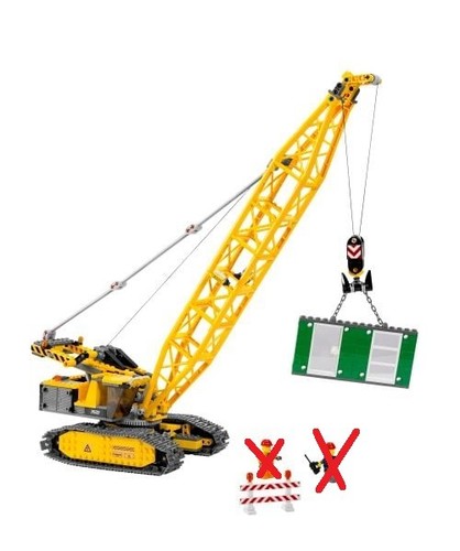 Lego city 7632 raupenkran - lego®,