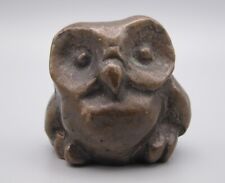 kleine Bronze Figur Eule