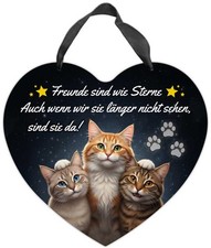 Herz-Blechschild Freunde sind