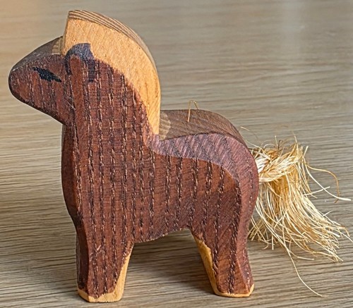 Ostheimer pony holzfigur - ostheimer, pferd