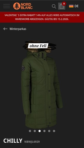 Daunenparka nordblanc wind - nordblanc,