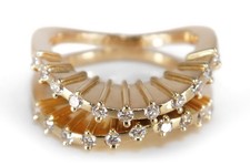 Ring Brillanten insg 0,40 ct Top Wesselton/vs 750 Gelbgold  [BRORS 18240]