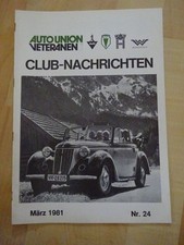 CLUB NACHRICHTEN - AUTO UNION