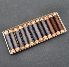 12 Rollen Gütermann Athene Knopflochseide Silk Buttonhole Thread Hilo de Seda 23