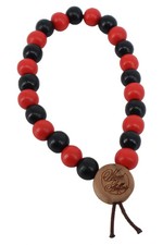 WOOD FELLAS Armband Damen Holz Rot Schwarz Perlen Casual