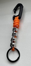 Skull Schlüsselanhänger Totenkopf Harley Biker Knife Rocker Paracord Lanyard J.1