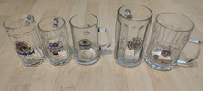Konvolut Bierkrüge (4 x Keramik 5 x Glas)