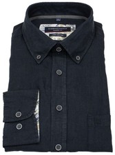 Casa Moda Leinenhemd Casual Fit Button Down Kragen schwarz - ohne OVP