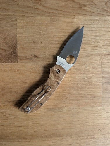 Spyderco chaparral maple - chaparral,