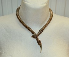 Collier Halskette Schlange Schlangencollier Vintage 90er Jahre
