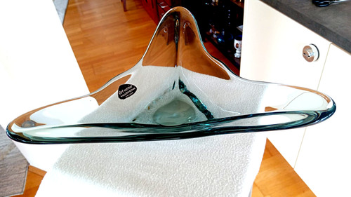 Große schwere glas - xl, schale