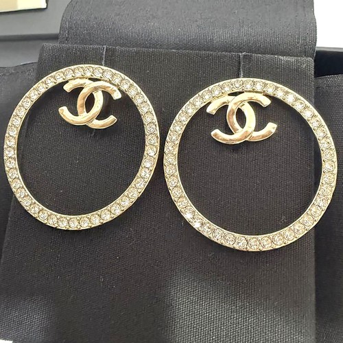 Chanel logos strass - cc,