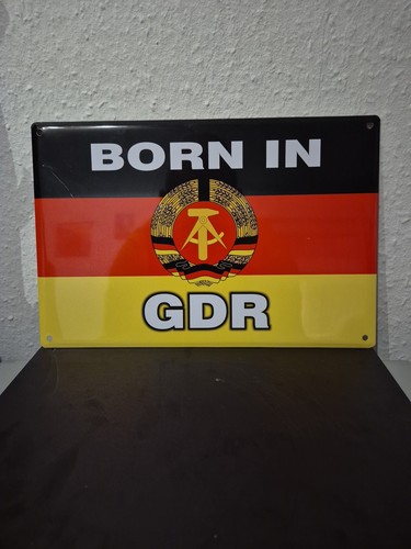 Blechschild born gdr ddr - blechschild,