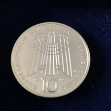 10 DM Sonderprägung 50 Jahre SOS Kinderdorf 1949-1999 |925er Silber