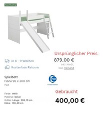 Paidi kinderbett mit - paidi, rutsche