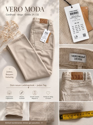 Vero moda damen - damen, cordhose
