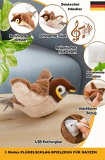 Elektrisch Katzenspielzeug Spatzen interaktives Vogel Katze Cat flatternd