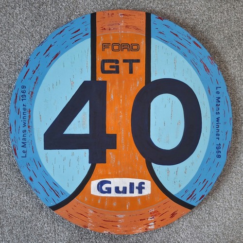 Gulf racing art ford - gulf,