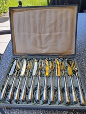 Obstbesteck (WMF?) Jugendstil in sehr hübscher Schatulle