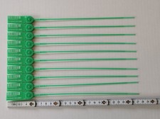1000x Sicherheitsplomben Plomben security seals Durchziehplomben Plombe PP grün