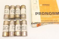 8x FERRAZ 94771 22x58 660V gl 10A Pronorm Sicherungseinsatz 17435 OVP