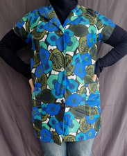 Nylon Dederon kittel schürze Vintage   Apron Gr.  40--Original 70er Jahre-