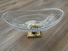 Schale Kristall mit Gold