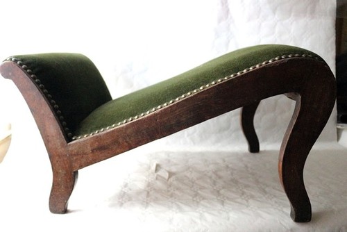 Fußbank biedermeier material - biedermeier,